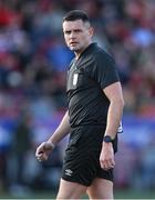 2 June 2023; Referee Rob Hennessy during the SSE Airtricity Men's Premier Division match between Derry City and Shelbourne at The Ryan McBride Brandywell Stadium in Derry. Photo by Brendan Moran/Sportsfile