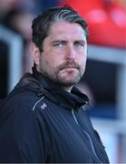 2 June 2023; Derry City manager Ruaidhrí Higgins during the SSE Airtricity Men's Premier Division match between Derry City and Shelbourne at The Ryan McBride Brandywell Stadium in Derry. Photo by Brendan Moran/Sportsfile