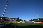 2 June 2023; A general view of the terrace, where plans have been announced to develop it into a new stand, at the Ryan McBride Brandywell Stadium in Derry before the SSE Airtricity Men's Premier Division match between Derry City and Shelbourne. Photo by Brendan Moran/Sportsfile