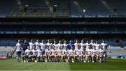 3 June 2023; The Monaghan squad before the Lory Meagher Cup Final match between Monaghan and Lancashire at Croke Park in Dublin. Photo by Harry Murphy/Sportsfile