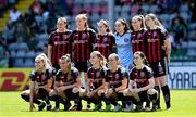 3 June 2023; Bohemians players before the SSE Airtricity Women's Premier Division match between Bohemians and Shamrock Rovers at Dalymount Park in Dublin. Photo by Seb Daly/Sportsfile