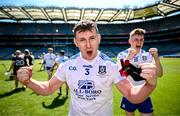 3 June 2023; Paddy Finnegan of Monaghan after his side's victory in the Lory Meagher Cup Final match between Monaghan and Lancashire at Croke Park in Dublin. Photo by Harry Murphy/Sportsfile