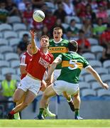3 June 2023; Maurice Shanley of Cork in action against Paul Murphy of Kerry during the GAA Football All-Ireland Senior Championship Round 2 match between Cork and Kerry at Páirc Ui Chaoimh in Cork. Photo by Eóin Noonan/Sportsfile