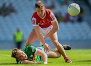 3 June 2023; Dara Moynihan of Kerry is tackled by Kevin O' Donovan of Cork during the GAA Football All-Ireland Senior Championship Round 2 match between Cork and Kerry at Páirc Ui Chaoimh in Cork. Photo by Eóin Noonan/Sportsfile