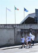 3 June 2023; Supporters arrive to the ground before the GAA Football All-Ireland Senior Championship Round 2 match between Kildare and Dublin at UPMC Nowlan Park in Kilkenny. Photo by Piaras Ó Mídheach/Sportsfile
