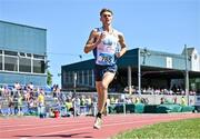 3 June 2023; Sean Cronin of Coláiste Ghlór na Mara, Dublin during the 123.ie All Ireland Schools' Track and Field Championships at Tullamore in Offaly. Photo by Sam Barnes/Sportsfile