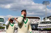 3 June 2023; Ireland captain Andrew Balbirnie after England's win during day three of the Test Match between England and Ireland at Lords Cricket Ground in London, England. Photo by Matt Impey/Sportsfile