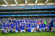 3 June 2023; Wicklow players celebrate with the trophy after their side's victory in the Nickey Rackard Cup Final match between Donegal and Wicklow at Croke Park in Dublin. Photo by Harry Murphy/Sportsfile