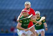 3 June 2023; James Toher of Meath in action against Eamon Conway of Derry during the Christy Ring Cup Final match between Derry and Meath at Croke Park in Dublin. Photo by Harry Murphy/Sportsfile