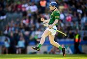 3 June 2023; Nicholas Potterton of Meath celebrates after scoring his side's first goal during the Christy Ring Cup Final match between Derry and Meath at Croke Park in Dublin. Photo by Harry Murphy/Sportsfile