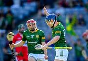 3 June 2023; Nicholas Potterton of Meath celebrates after scoring his side's first goal during the Christy Ring Cup Final match between Derry and Meath at Croke Park in Dublin. Photo by Harry Murphy/Sportsfile