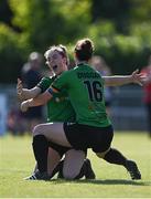 3 June 2023; Kate Mooney of Peamount United celebrates after scoring her side's second goal  during the SSE Airtricity Women's Premier Division match between Peamount United and Athlone Town at PRL Park in Greenogue, Dublin. Photo by Stephen Marken/Sportsfile