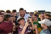 3 June 2023; Damien Comer of Galway with supporters after the GAA Football All-Ireland Senior Championship Round 2 match between Westmeath and Galway at TEG Cusack Park in Mullingar, Westmeath. Photo by Matt Browne/Sportsfile