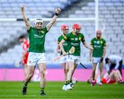 3 June 2023; Simon Ennis of Meath celebrates after his side's victory in the Christy Ring Cup Final match between Derry and Meath at Croke Park in Dublin. Photo by Harry Murphy/Sportsfile