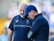 3 June 2023; Kildare manager Glenn Ryan alongside his selector Anthony Rainbow, right, during the GAA Football All-Ireland Senior Championship Round 2 match between Kildare and Dublin at UPMC Nowlan Park in Kilkenny. Photo by Piaras Ó Mídheach/Sportsfile