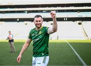 3 June 2023; Shane Brennan of Meath after his side's victory in  the Christy Ring Cup Final match between Derry and Meath at Croke Park in Dublin. Photo by Harry Murphy/Sportsfile