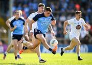 3 June 2023; Brian Howard of Dublin in action against Kevin O'Callaghan of Kildare during the GAA Football All-Ireland Senior Championship Round 2 match between Kildare and Dublin at UPMC Nowlan Park in Kilkenny. Photo by Piaras Ó Mídheach/Sportsfile