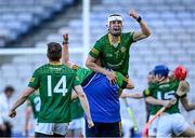 3 June 2023; Simon Ennis of Meath, 7, celebrates after his side's victory in the Christy Ring Cup Final match between Derry and Meath at Croke Park in Dublin. Photo by Harry Murphy/Sportsfile