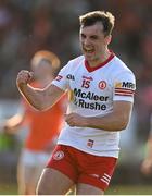 3 June 2023; Darragh Canavan of Tyrone celebrates kicking a late point during the GAA Football All-Ireland Senior Championship Round 2 match between Tyrone and Armagh at O'Neill's Healy Park in Omagh, Tyrone. Photo by Brendan Moran/Sportsfile