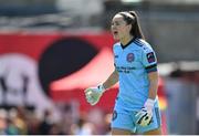 3 June 2023; Bohemians goalkeeper Rachael Kelly during the SSE Airtricity Women's Premier Division match between Bohemians and Shamrock Rovers at Dalymount Park in Dublin. Photo by Seb Daly/Sportsfile