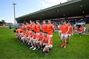 3 June 2023; The Armagh team assemble for a team photograph before the GAA Football All-Ireland Senior Championship Round 2 match between Tyrone and Armagh at O'Neill's Healy Park in Omagh, Tyrone. Photo by Brendan Moran/Sportsfile