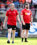 3 June 2023; Tyrone joint-manager Brian Dooher before the GAA Football All-Ireland Senior Championship Round 2 match between Tyrone and Armagh at O'Neill's Healy Park in Omagh, Tyrone. Photo by Brendan Moran/Sportsfile