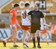 3 June 2023; Referee Martin McNally during the GAA Football All-Ireland Senior Championship Round 2 match between Tyrone and Armagh at O'Neill's Healy Park in Omagh, Tyrone. Photo by Brendan Moran/Sportsfile