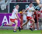 3 June 2023; Ruairi, left, and Darragh Canavan of Tyrone during the GAA Football All-Ireland Senior Championship Round 2 match between Tyrone and Armagh at O'Neill's Healy Park in Omagh, Tyrone. Photo by Brendan Moran/Sportsfile