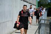 4 June 2023; Sam Mulroy of Louth arrives before the GAA Football All-Ireland Senior Championship Round 2 match between Mayo and Louth at Hastings Insurance MacHale Park in Castlebar, Mayo. Photo by Seb Daly/Sportsfile