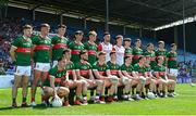 4 June 2023; Mayo players during the team photograph ahead of the GAA Football All-Ireland Senior Championship Round 2 match between Mayo and Louth at Hastings Insurance MacHale Park in Castlebar, Mayo. Photo by Seb Daly/Sportsfile