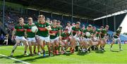 4 June 2023; Mayo players break from the team photograph ahead of the GAA Football All-Ireland Senior Championship Round 2 match between Mayo and Louth at Hastings Insurance MacHale Park in Castlebar, Mayo. Photo by Seb Daly/Sportsfile