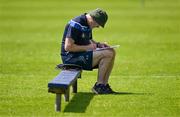 4 June 2023; Monaghan County Board Secretary Michael Carroll fills out his team-sheet ahead of the GAA Football All-Ireland Senior Championship Round 2 match between Monaghan and Clare at St Tiernach's Park in Clones, Monaghan. Photo by Daire Brennan/Sportsfile