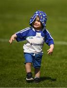 4 June 2023; Monaghan supporter Finn McEntee, aged 1 and a half, from Threemilehouse, Co Monaghan, after the GAA Football All-Ireland Senior Championship Round 2 match between Monaghan and Clare at St Tiernach's Park in Clones, Monaghan. Photo by Daire Brennan/Sportsfile