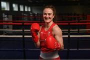 9 June 2023; Kellie Harrington during a Team Ireland Boxing squad announcement in advance of the 2023 European Games at the Sport Ireland Institute in Dublin. The Olympic Federation of Ireland has today named the twelve boxers who will contest the European Games this month. The multi-sport Games offers a key opportunity for Team Ireland boxers to achieve Olympic Qualification with up to four Paris 2024 quota spots across each boxing category to be awarded at Krakow 2023. Photo by David Fitzgerald/Sportsfile