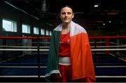 9 June 2023; Michaela Walsh during a Team Ireland Boxing squad announcement in advance of the 2023 European Games at the Sport Ireland Institute in Dublin. The Olympic Federation of Ireland has today named the twelve boxers who will contest the European Games this month. The multi-sport Games offers a key opportunity for Team Ireland boxers to achieve Olympic Qualification with up to four Paris 2024 quota spots across each boxing category to be awarded at Krakow 2023. Photo by David Fitzgerald/Sportsfile