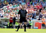 4 June 2023; Referee Michael Kennedy during the Electric Ireland GAA Hurling All-Ireland Minor Championship Final match between Clare and Galway at FBD Semple Stadium in Thurles, Tipperary. Photo by Michael P Ryan/Sportsfile