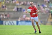 4 June 2023; Conor Grimes of Louth during the GAA Football All-Ireland Senior Championship Round 2 match between Mayo and Louth at Hastings Insurance MacHale Park in Castlebar, Mayo. Photo by Seb Daly/Sportsfile