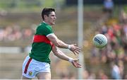 4 June 2023; Conor Loftus of Mayo during the GAA Football All-Ireland Senior Championship Round 2 match between Mayo and Louth at Hastings Insurance MacHale Park in Castlebar, Mayo. Photo by Seb Daly/Sportsfile