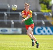 4 June 2023; Shane Buggy of Carlow during the Tailteann Cup Group 3 Round 3 match between Longford and Carlow at Laois Hire O'Moore Park in Portlaoise, Laois. Photo by Matt Browne/Sportsfile