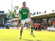 5 June 2023; Matt Healy of Cork City celebrates after scoring his side's first goal during the SSE Airtricity Men's Premier Division match between Cork City and Bohemians at Turner's Cross in Cork. Photo by Eóin Noonan/Sportsfile