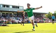 5 June 2023; Barry Coffey of Cork City celebrates his side's second goal scored by Daniel Krezic during the SSE Airtricity Men's Premier Division match between Cork City and Bohemians at Turner's Cross in Cork. Photo by Eóin Noonan/Sportsfile