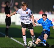 5 June 2023; Paul Doyle in action against Kyle Donoghue of UCD during the SSE Airtricity Men's Premier Division match between Dundalk and UCD at Oriel Park in Dundalk, Louth. Photo by Stephen Marken/Sportsfile