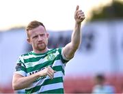 5 June 2023; Sean Hoare of Shamrock Rovers after his side's victory in the SSE Airtricity Men's Premier Division match between Sligo Rovers and Shamrock Rovers at The Showgrounds in Sligo. Photo by Piaras Ó Mídheach/Sportsfile