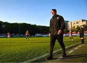 5 June 2023; Derry City head coach Ruaidhrí Higgins during the SSE Airtricity Men's Premier Division match between St Patrick's Athletic and Derry City at Richmond Park in Dublin. Photo by Harry Murphy/Sportsfile