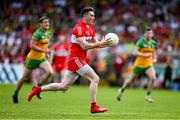 4 June 2023; Gareth McKinless of Derry during the GAA Football All-Ireland Senior Championship Round 2 match between Donegal and Derry at MacCumhaill Park in Ballybofey, Donegal. Photo by Brendan Moran/Sportsfile