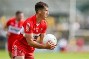 4 June 2023; Shane McGuigan of Derry during the GAA Football All-Ireland Senior Championship Round 2 match between Donegal and Derry at MacCumhaill Park in Ballybofey, Donegal. Photo by Brendan Moran/Sportsfile