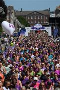 4 June 2023; Participants during the 2023 Vhi Women’s Mini Marathon. More than 20,000 women from all over the country took to the streets of Dublin to run, walk and jog the 10km route, raising much needed funds for hundreds of charities. For further information please log on to www.vhiwomensminimarathon.ie. Photo by Stephen McCarthy/Sportsfile
