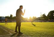 5 June 2023; St Patrick's Athletic manager Jon Daly during the SSE Airtricity Men's Premier Division match between St Patrick's Athletic and Derry City at Richmond Park in Dublin. Photo by Harry Murphy/Sportsfile