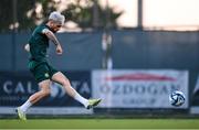 7 June 2023; Troy Parrott during a Republic of Ireland training session at Calista Sports Centre in Antalya, Turkey. Photo by Stephen McCarthy/Sportsfile