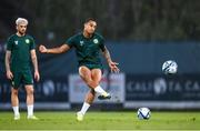 7 June 2023; Adam Idah during a Republic of Ireland training session at Calista Sports Centre in Antalya, Turkey. Photo by Stephen McCarthy/Sportsfile